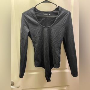 Abercrombie Long-Sleeve Scoopneck Bodysuit